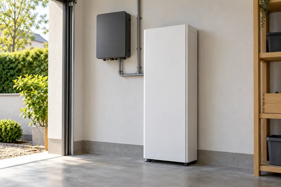 Illustrative wall-mounted home battery
